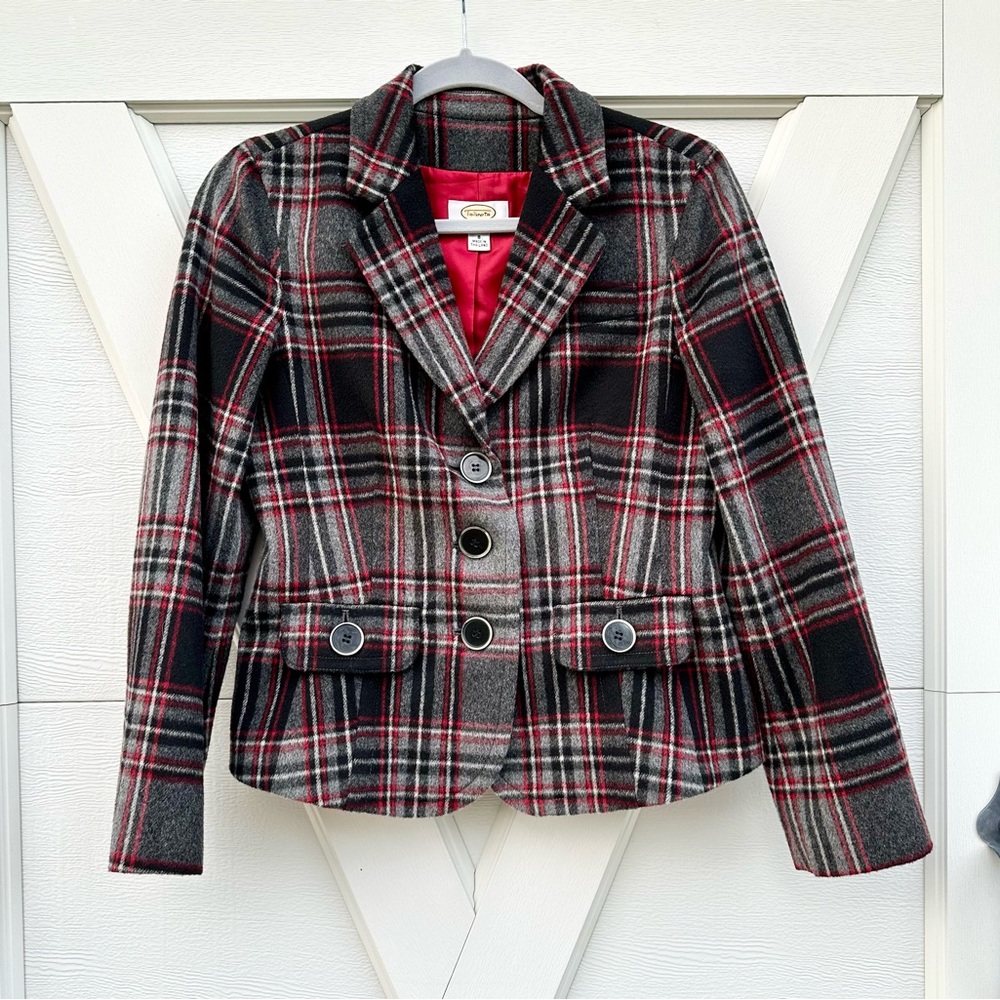🔥Closet Clearout!🔥 Talbots Plaid Petite Blazer